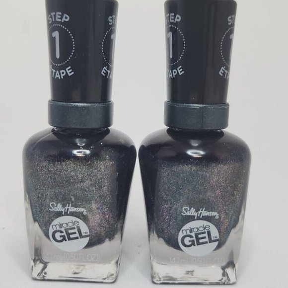 2x Sally Hansen Miracle Gel Nail Polish, Neblue-la 652, 0.5 fl oz - Picture 1 of 2